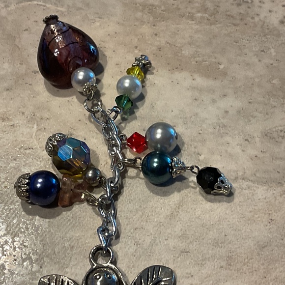 Fairy Charm on chain of beads 4” long handmade - Picture 5 of 6